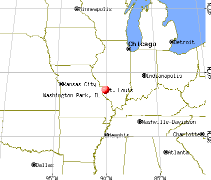 Washington Park, Illinois map