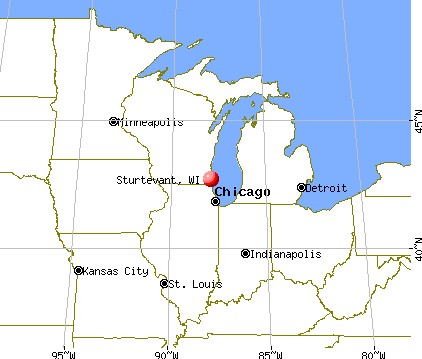 Sturtevant, Wisconsin map