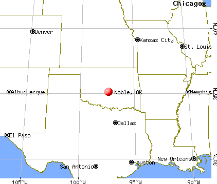 Noble, Oklahoma map
