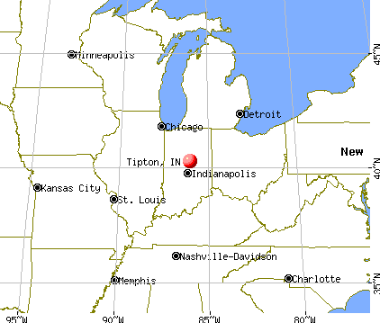 Tipton, Indiana map