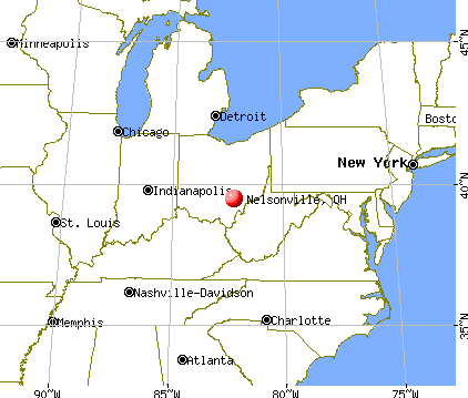 Nelsonville, Ohio map