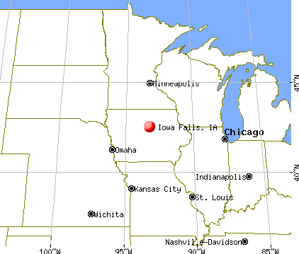 Iowa Falls, Iowa map