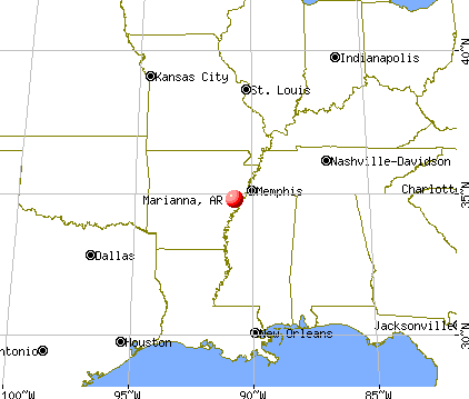 Marianna, Arkansas map