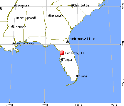 Lecanto, Florida map