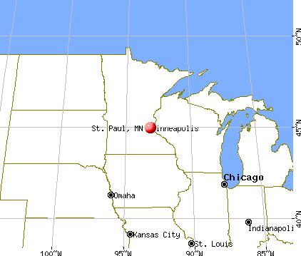St. Paul, Minnesota map