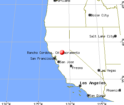 Rancho Cordova, California map