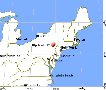 Olyphant, Pennsylvania map