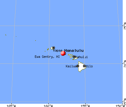 Ewa Gentry, Hawaii map