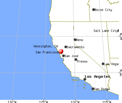 Kensington, California map