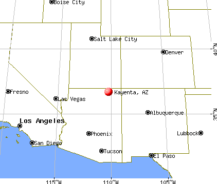 Kayenta, Arizona map