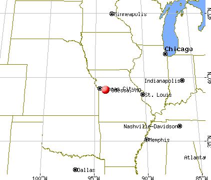 Odessa, Missouri map