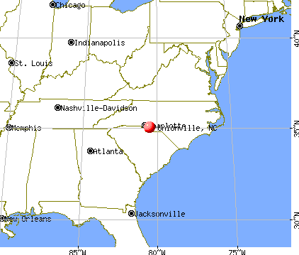 Unionville, North Carolina map