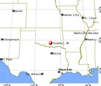 Sulphur, Oklahoma map
