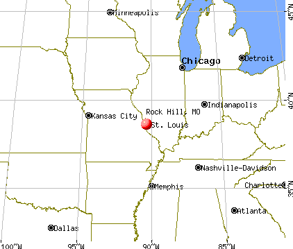 Rock Hill, Missouri map