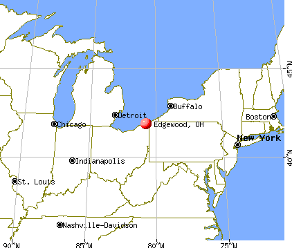 Edgewood, Ohio map