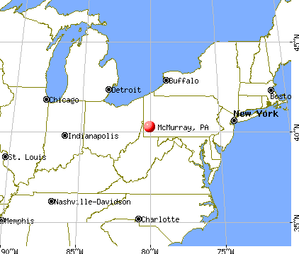 McMurray, Pennsylvania map
