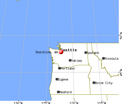 Shoreline, Washington map