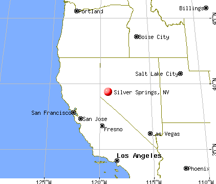 Silver Springs, Nevada map