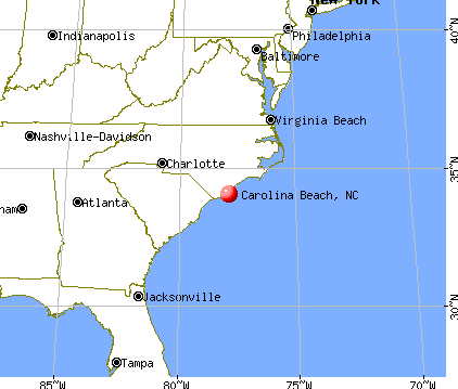 Carolina Beach, North Carolina map