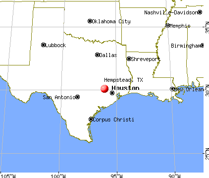 Hempstead, Texas map
