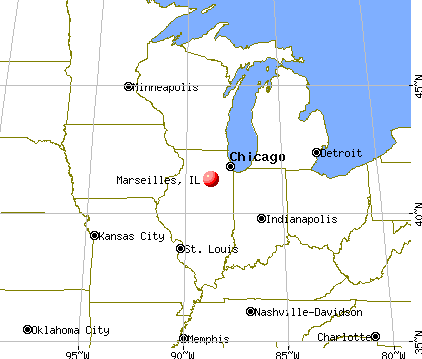 Marseilles, Illinois map