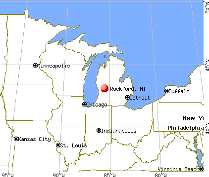 Rockford, Michigan map