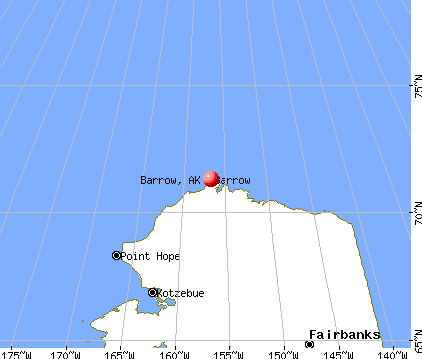 Barrow, Alaska map