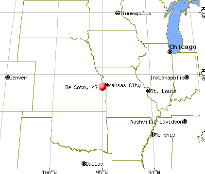 De Soto, Kansas map