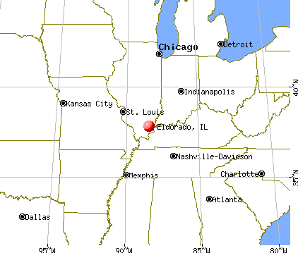 Eldorado, Illinois map