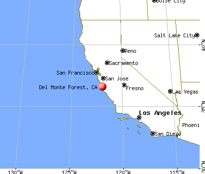 Del Monte Forest, California map