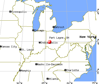 Park Layne, Ohio map