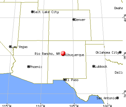 Rio Rancho, New Mexico map