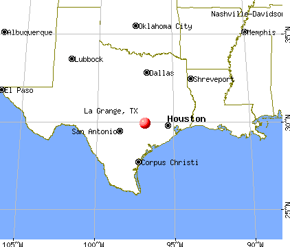La Grange, Texas map