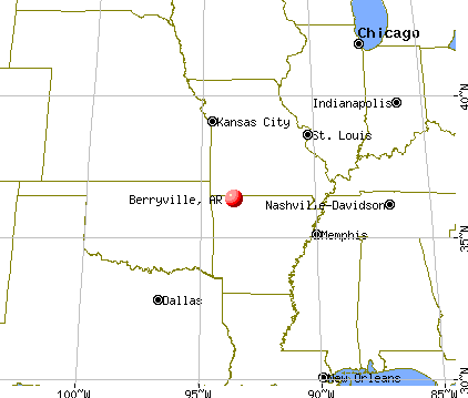 Berryville, Arkansas map