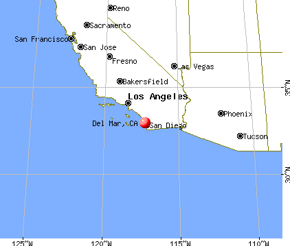 Del Mar, California map