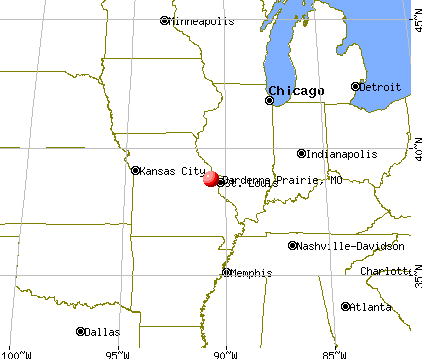Dardenne Prairie, Missouri map