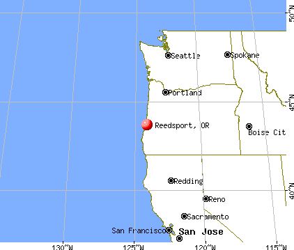 Reedsport, Oregon map