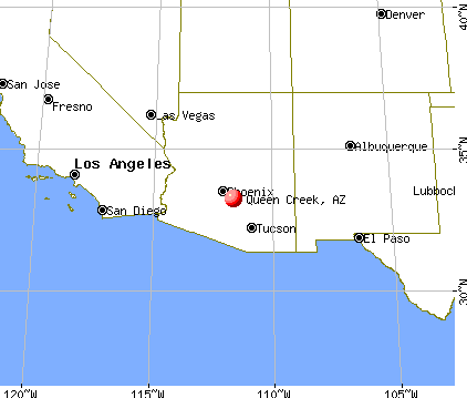 Queen Creek, Arizona map