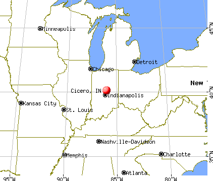 Cicero, Indiana map