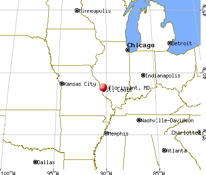 Florissant, Missouri map