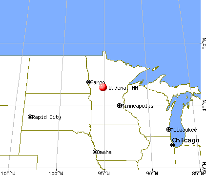 Wadena, Minnesota map