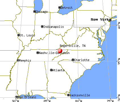 Rogersville, Tennessee map