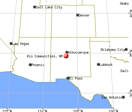 Rio Communities, New Mexico map