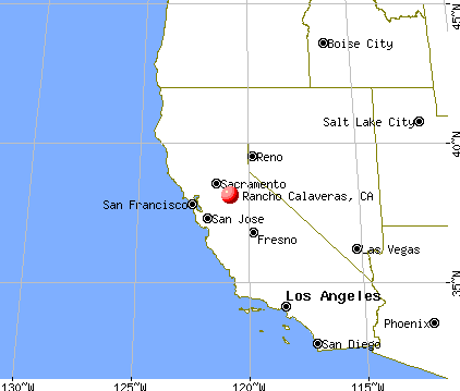 Rancho Calaveras, California map