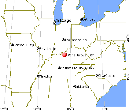 Vine Grove, Kentucky map
