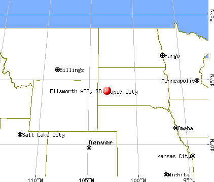 Ellsworth AFB, South Dakota map
