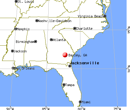 Baxley, Georgia map