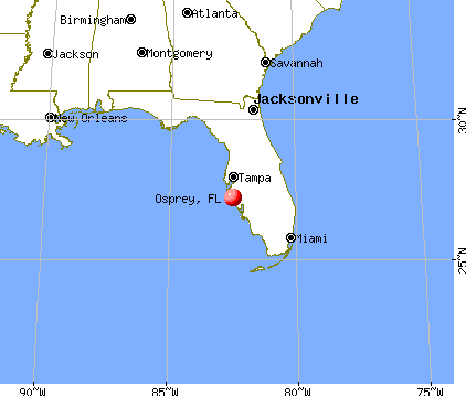 Osprey, Florida map