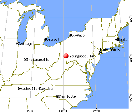 Youngwood, Pennsylvania map
