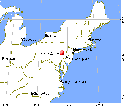 Hamburg, Pennsylvania map